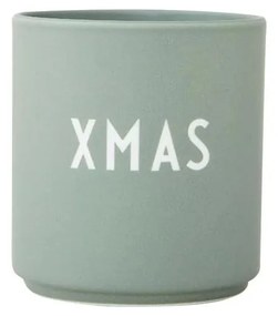 Zelený hrnček z imitácie porcelánu Design Letters Favourite, 0,25 l