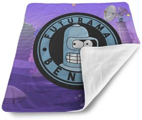 Sablio Deka pre bábätko Futurama Bender Planéta s vysielačmi - 80x100 cm