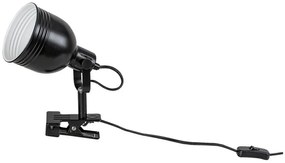 Rabalux Stolné svietidlo s klipom Flint 1x25W | E14 | IP20 - čierna