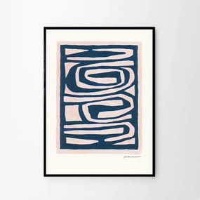 Moikka Plagát Flowing by Leise Dich Abrahamsen A4 (21x27cm)