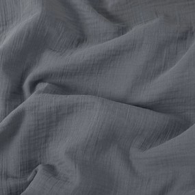 Goldea mušelínová obliečka na vankúš - antracitová 40 x 40 cm