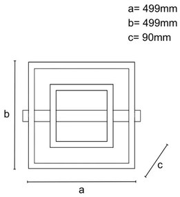 LED stmievateľné stropné svietidlo LED/70W/230V 3000-6500K + diaľkové ovládanie