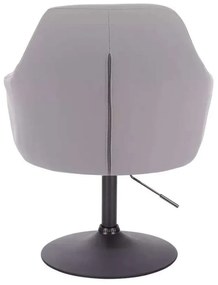 LuxuryForm DESIGN Kreslo ANDORA na čiernom tanieri - šedé