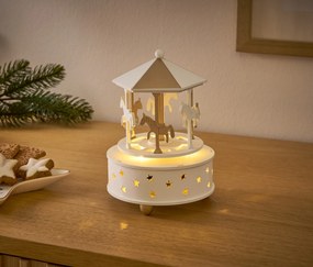 Manuálne LED karuselové hracie hodiny