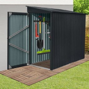 Záhradný domček BestBerg ZS2-1A / 1,9 m² / 103 x 185 x 190 cm / sivý