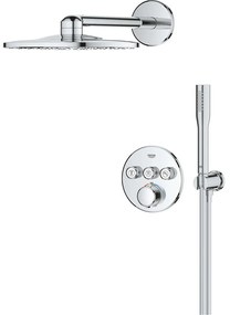 GROHE Precision SmartControl sprchový systém pod omietku, horná sprcha 2jet priemer 310 mm, tyčová ručná sprcha 1jet, chróm, 34874000