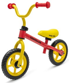 Detský balančný bicykel Baby Mix Traveller červený