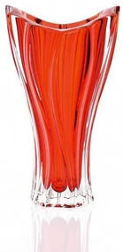 KRIŠTÁĽOVÁ VÁZA BOHEMIA PLANTICA 320MM ČERVENÁ