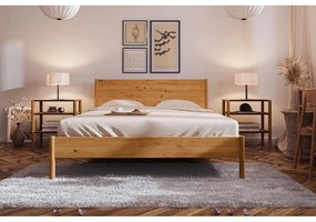 Jednolôžková posteľ z dubového dreva 90x200 cm v prírodnej farbe Pola - The Beds