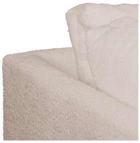 Béžová rohová pohovka z textílie buklé (ľavý roh) Ariella – Ropez