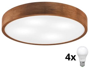 Brilagi - LED stropné svietidlo CARVALHO 4xE27/60W/230V dub čerešňa pr. 57,5 cm BG2152