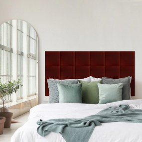 Zástena za posteľ - Štvorec - 30x30cm Farba: Vínová, Rozmer: 30x30