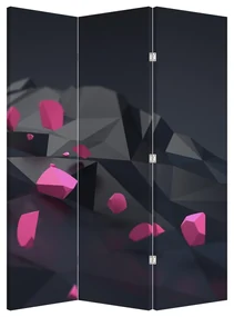 Paraván - 3D abstrakcie (126x170 cm)