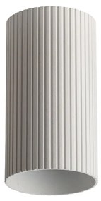 Minimalistické bodové svietidlo Lucas Ribbed Tube 10 biela