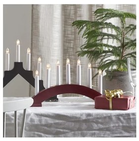 Eglo 410446 - Vianočný svietnik BEA 7xE10/3W/230V červená