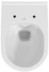 Cersanit City CleanOn, závesná misa + antibakteriálne toaletné sedátko z duroplastu, biela, K701-143