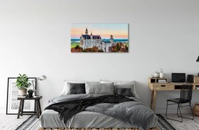 Obraz na plátne Nemecko Castle jeseň Munich 120x60 cm