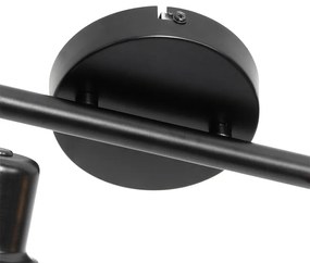 Priemyselné bodové svetlo čierne so zlatom 4-žiarovkové - Bliss Mesh