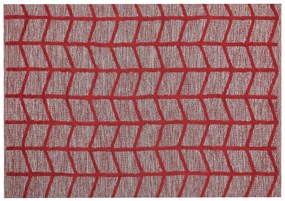Bavlnený koberec 160 x 230 cm červený SIVAS Beliani