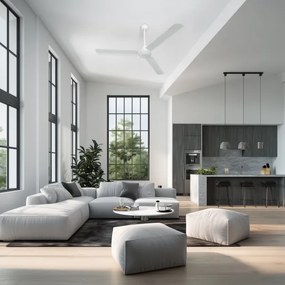 ZEVENTI - Stropný ventilátor TOFINO biely