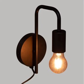 Atmosphera - Nástenná lampa KELI 1xE27/40W/230V čierna