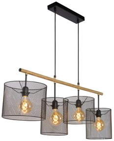 Lucide 45459/04/30 - Luster na lanku BASKETT 4xE27/60W/230V