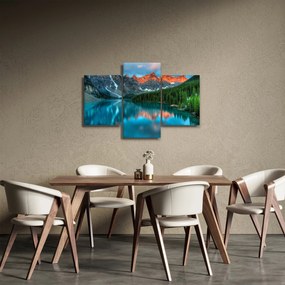 Obraz tyrkysového jazera (90x60 cm)