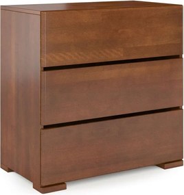 Hnedá komoda z bukového dreva Skandica Sandemo, 80 x 81 cm