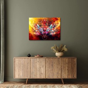 Obraz - Merkaba s krídlami, abstrakcia (70x50 cm)
