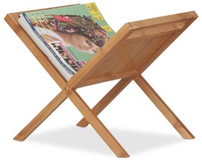 Bambusový stojan na časopisy a noviny Relaxdays RD10022163 – 2 priehradky