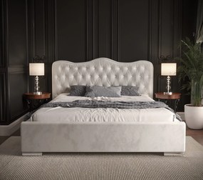 Moderná čalúnená posteľ ROYAL - Drevený rám,140x200