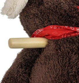 Hojdací psík s melódiou a kolieskami Milly Mally Polly Plus Brown Dog