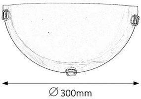 Rabalux ALABASTRO 3001 nástenné svietidlo 1x60W | E27 | IP20 - biely alabaster