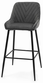 JAKS Barová stolička Vasto tmavo šedá