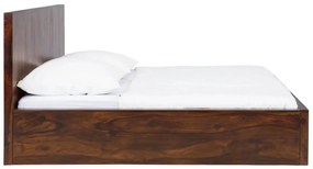 furniture-nabytek.cz - Masívna posteľ Palison z palisandrového dreva, lakovaná, hnedá – 192×212×110 cm