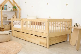 Ourbaby® 35985-0 Children's bed Teddy Plus - natural posteľ + úložný priestor 180x80 cm prírodná