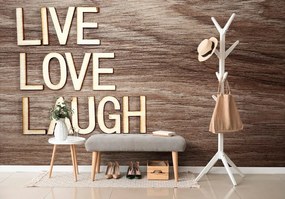 Samolepiaca tapeta so slovami - Live Love Laugh