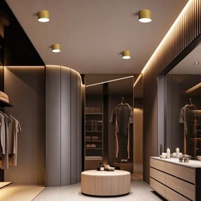 BRILAGI - Kúpeľňové stropné svietidlo FORIS LED/9W/230V pr. 9 cm zlaté IP44