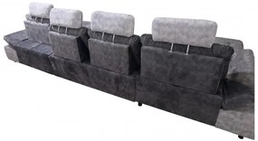 Sedacia súprava DIOR U, sivá (AN 5077/5075)