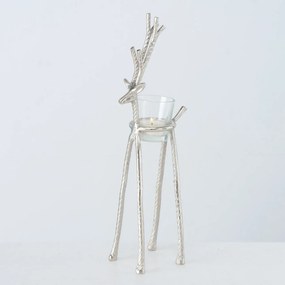 Svietnik Reindeer 37cm silver