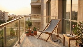 Sivé/v prírodnej farbe drevené záhradné ležadlo Dionysus – Bonami Essentials