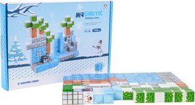 Magnetická stavebnica MAGNETIC Snežná krajina, 113 dielikov