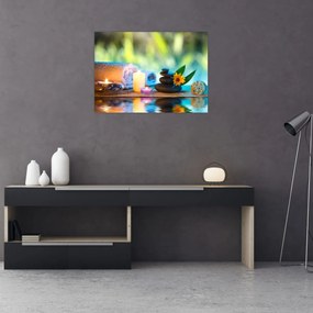 Sklenený obraz - Relaxácia (70x50 cm)