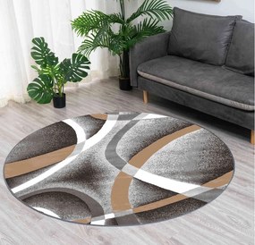 Okrúhly koberec Melody – zamatový vzorovaný dizajn Rozmer: 90 cm