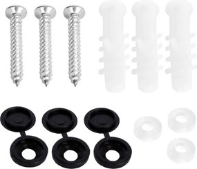 Nástenný vešiak KARDUS čierny