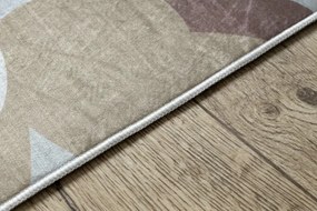 Detský koberec protišmykový BAMBINO 43092 zvieratká, sivý / žltý