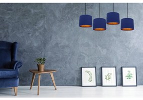 Závesné svietidlo Shade, 4x textilné tienidlo (mix 6 farieb), g