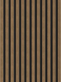 Mexen Lam-B, akustické stenové lamely 275 × 30 cm, HDF doska 4 mm, technická dyha, orech prírodný, S100-275307-3015-016