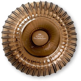 Hnedá sklenená váza Kähler Design Hammershøi, výška 18,5 cm