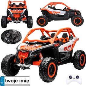 JOKOMISIADA Veľké terénne vozidlo Buggy Can-am Maverick pre 2 osoby PA0287 oranžová